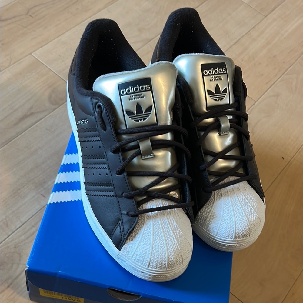 Adidas Brown and Gold Sneakers Iconic Design